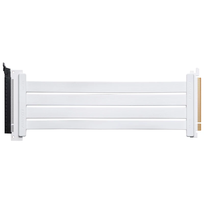 PHANTEKS PCI-E 4.0 x16 pacēlāja lentes kabelis, 180 grādi, 30 cm - balts