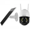 IP drošības kamera Foscam B4 Dome 4 MP (2560×1440), Wi‑Fi 2.4 GHz, IP65, Saules + Akumulators 5000 mAh, 355° panoramēšana, 90° sasvēršana