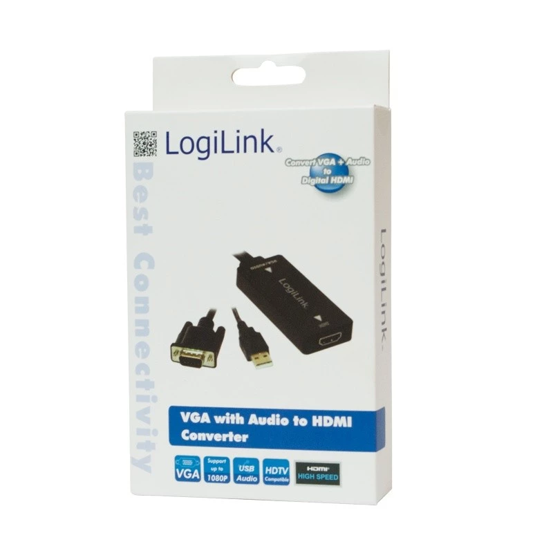 Video kabeļa adapteris LogiLink CV0060 melns