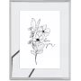 Hama Flower viens attēlu rāmis sudraba krāsā