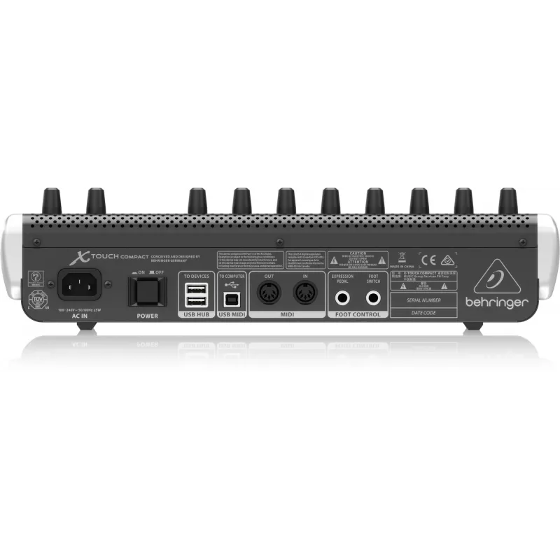 Behringer X-TOUCH COMPACT MIDI tastatūra USB Melna