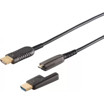 Optisko HDMI kabeļu komplekts ShiverPeaks 30-02755 4K — 75 m garums