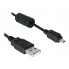 DeLOCK USB kabelis 1,83 m melns vīr./siev. niķeļa pārklājums