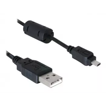 DeLOCK 82414 USB kabelis uz digitālās kameras savienotāju (Nikon 8-pin UC-E6), 1,83 m, melns