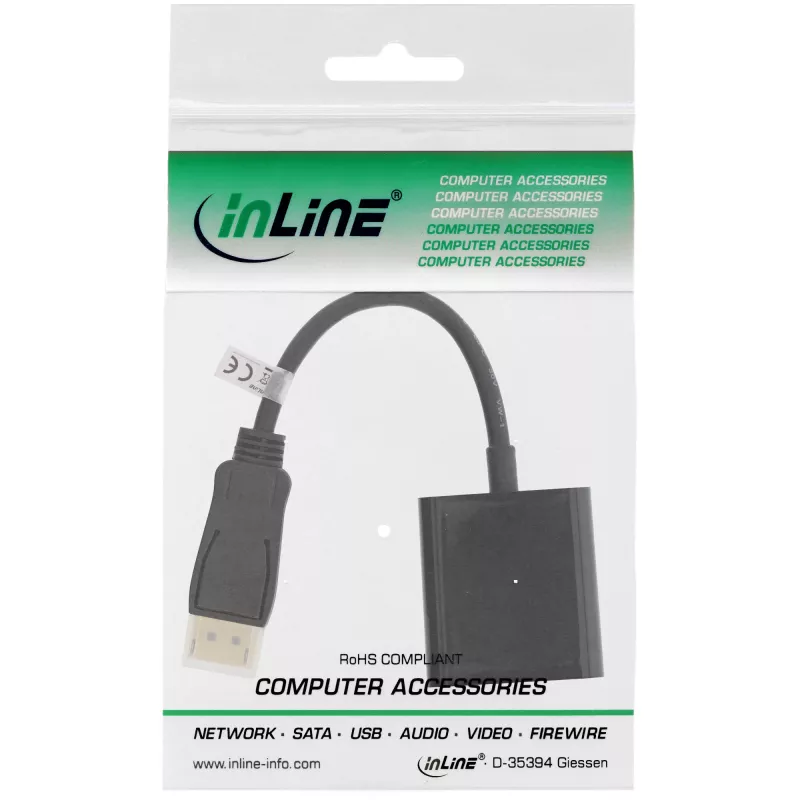Microconnect DPDVID video kabeļa adapteris 0,15 m DisplayPort DVI-D Melns