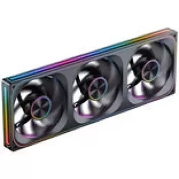 Korpusa ventilatori Jonsbo ZA-420BR PWM Reverse ARGB — 3×140 mm, melni