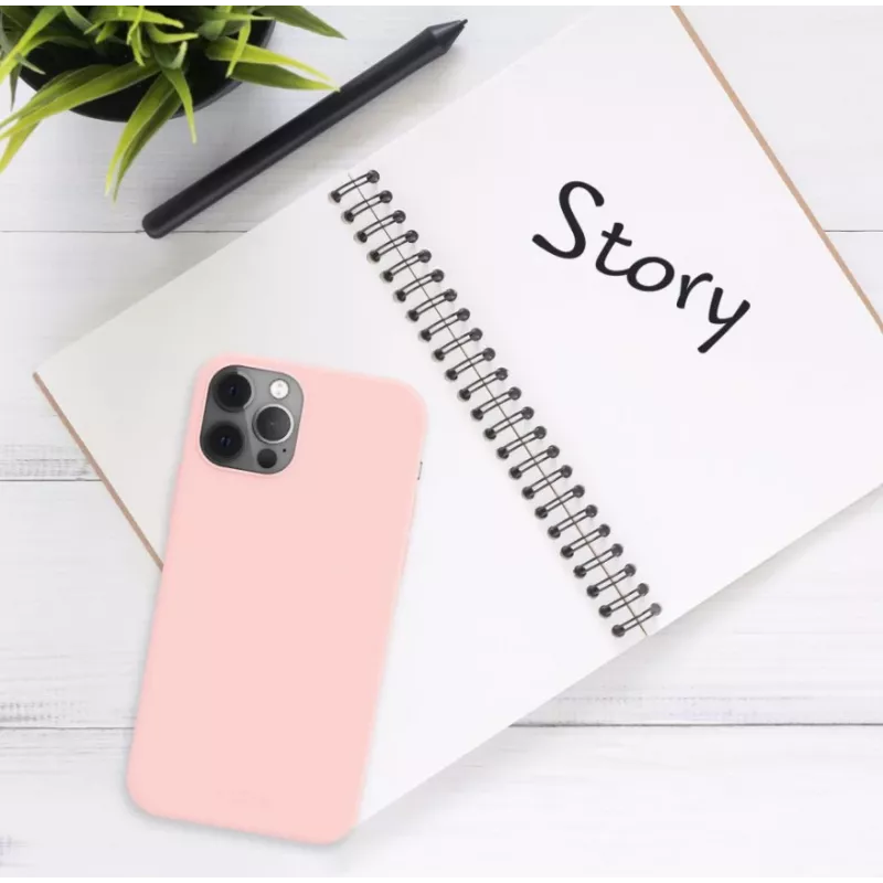 Aizsargājošs aizmugures vāciņš FIXED priekš Apple iPhone 16 Pro Max, gumijota apdare, rozā