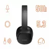 Austiņas Manta HDP1001BK Rytmo Elegance Melns