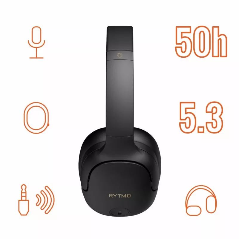 Austiņas Manta HDP1001BK Rytmo Elegance Melns