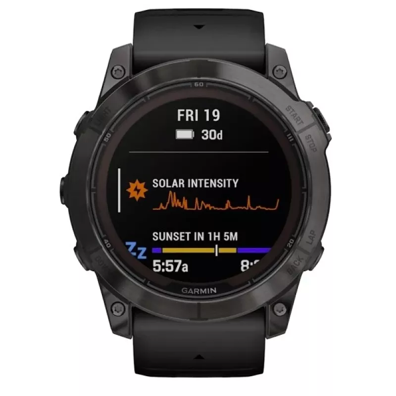 Smartwatch GARMIN fēnix 7X Pro 51 mm, 1,4 collas (3,56 cm) MIP 280×280, skārienjūtīgs, Wi‑Fi, GPS, 32 GB, melns