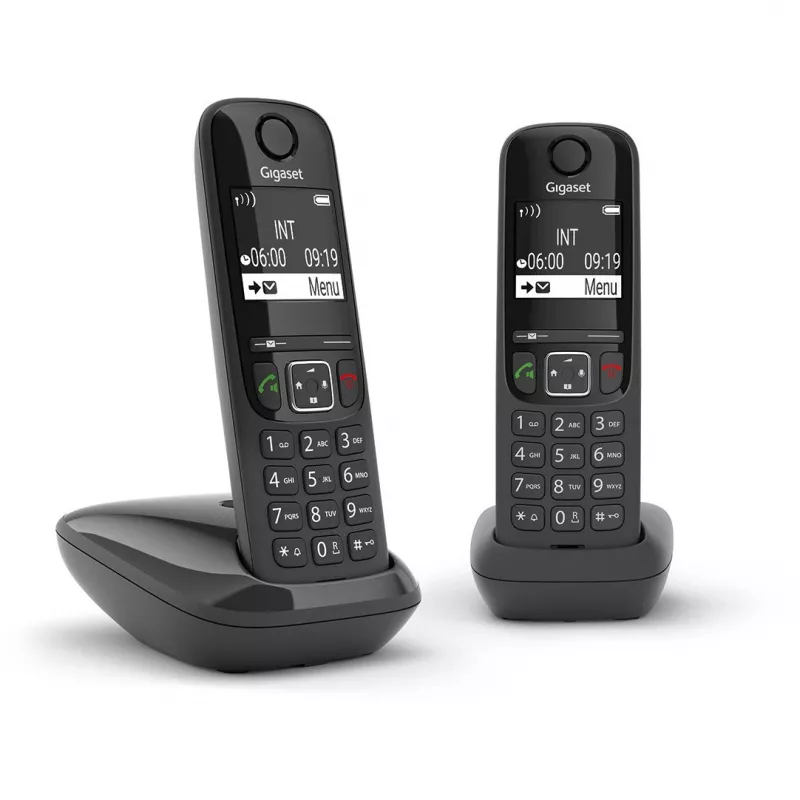 Gigaset AS690 Duo melns iekšt.