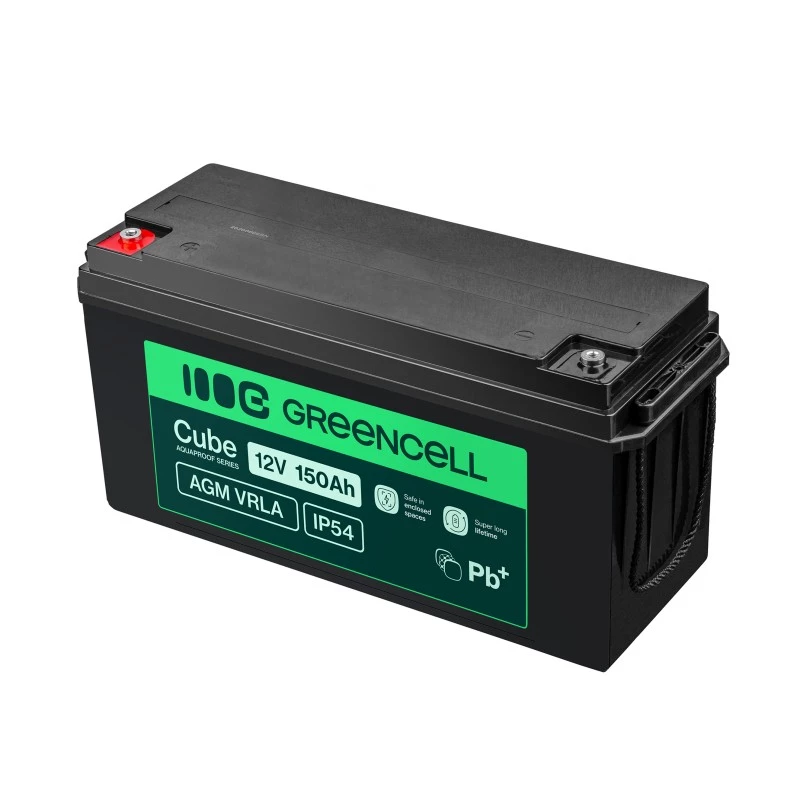AGM akumulators Green Cell AGM12V150AH-J 12V 150Ah noslēgts svina-skābes