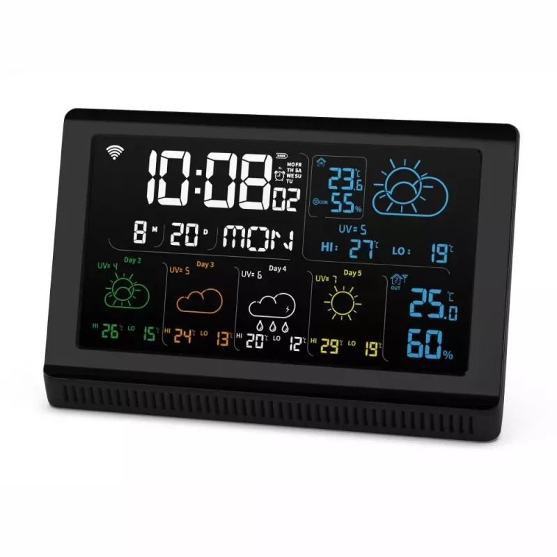 Viedais skaļrunis MANTA MTO200B Windy Melns — Bluetooth un Wi‑Fi bezvadu audio, balss asistenta atbalsts