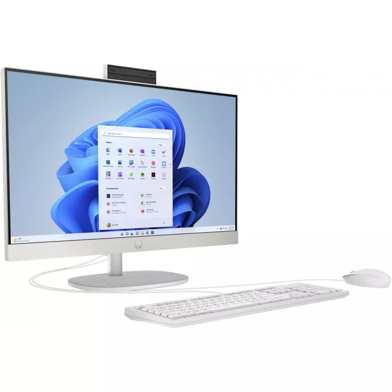 HP 24-cr0006ng - Viss-vienā (Complete Solution) - Ryzen 5 7520U / 2,8 GHz - RAM 16GB - SSD 512GB - NVMe - Radeon 610M - 1GbE, Wi-Fi 6, Bluetooth 5,3 - WLAN: 802,11a/b/g/n/ac/ax, Bl