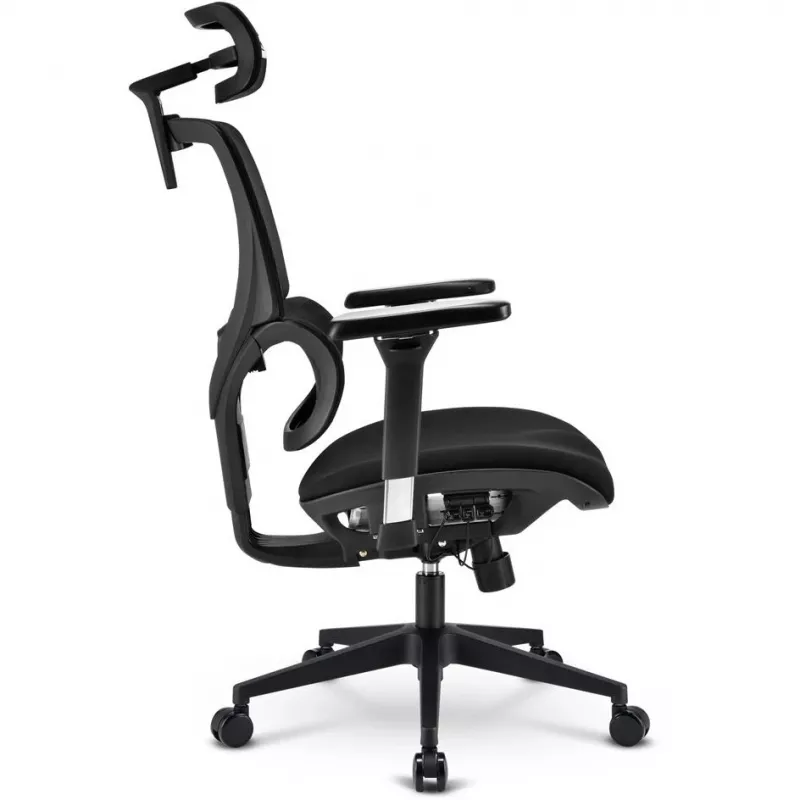 Biroja krēsls Sharkoon OfficePal C40 — melns, ergonomisks dizains, regulējams augstums