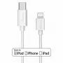 USB kabelis MediaRange MRCS215 1m USB C USB C/Lightning Balts