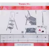 Krause saliekamais pakāpiens Toppy XL sudraba krāsā