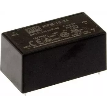 Strāvas adapteris MEAN WELL MPM-15-3.3 15 W, ieejas spriegums 90–264 V