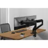 Monitoru stiprinājums DIGITUS dubultais monitoru stiprinājums 2×45 collu ekrāniem, skava, 2×20 kg, VESA 75×75–100×100, slīpums -20–50°