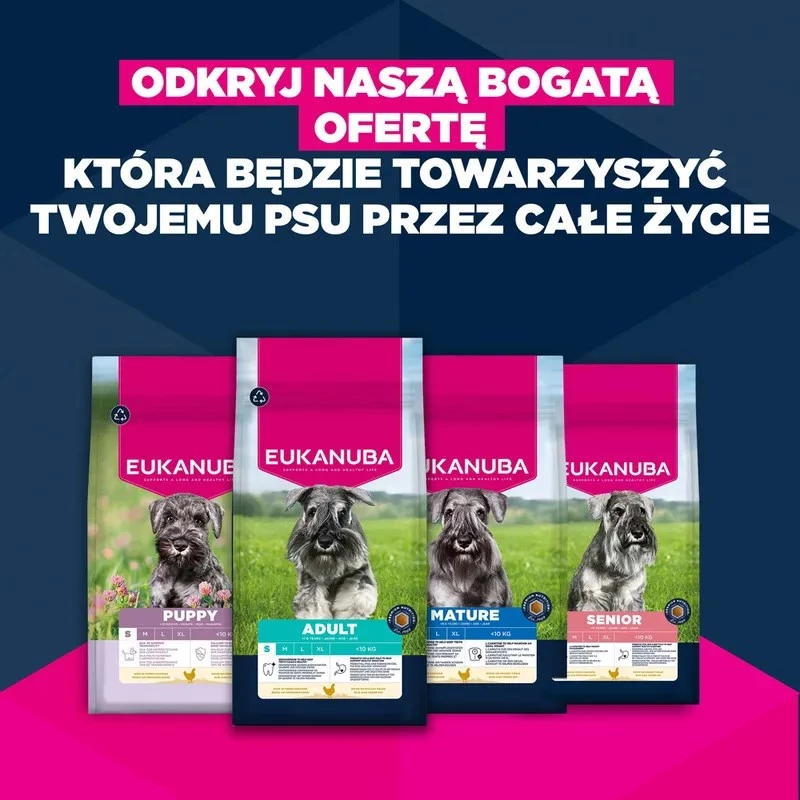 Sausā suņu barība EUKANUBA Mature Small Chicken 3 kg — pieaugušiem mazo šķirņu suņiem