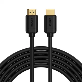 Baseus 2x HDMI 2.0 4K 60Hz kabelis, 3D, HDR, 18Gbps, 5m (melns)