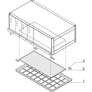 SCHROFF FILTRA PAKLĀJS 84HP (REZERVES DAĻA) - Plauktu piederums (64571036)