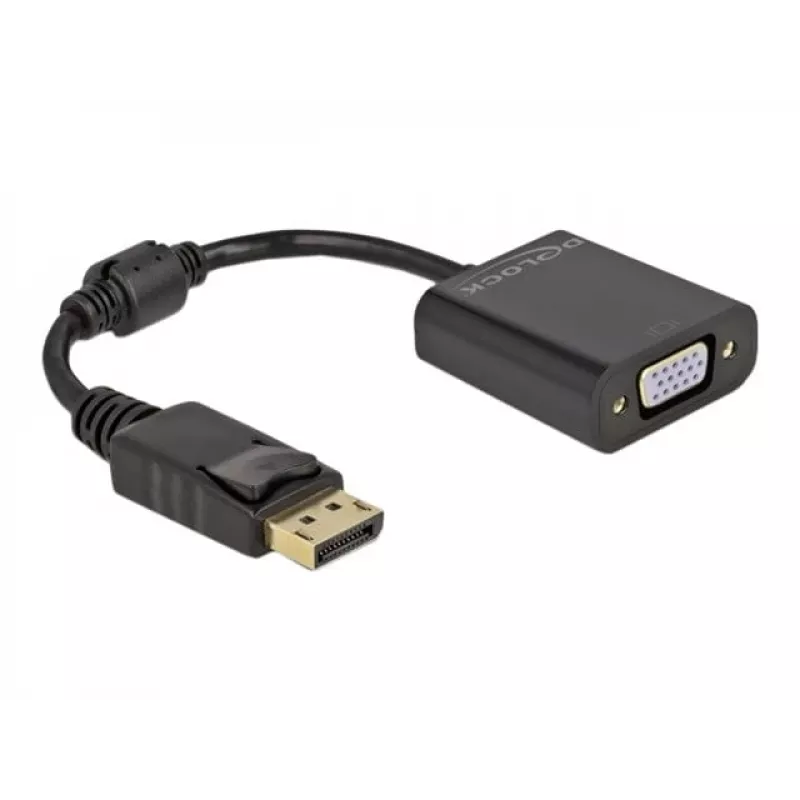 Adapteris DisplayPort 1.2 vīr. -> VGA siev. DeLOCK 61006