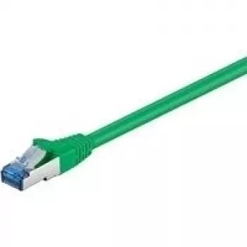 Wentronic Goobay CAT 6a komutācijas kabelis, S/FTP (PiMP), zaļš, 7,5 m - LSZH bez halogēna, varš (93849)