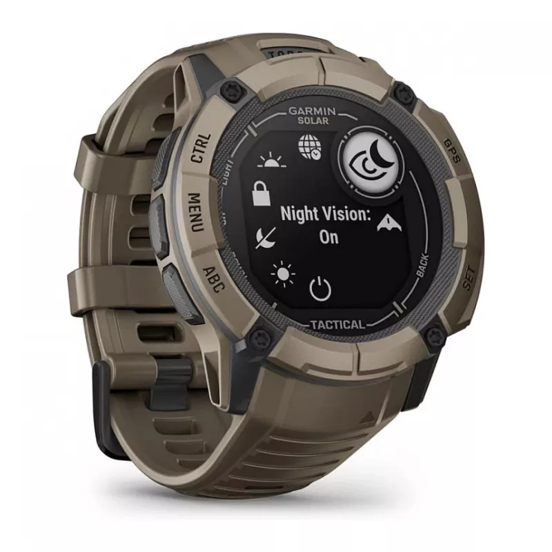 Garmin Instinct 2X Solar Tactical Edition 2,79 cm (1,1) MIP 50 mm Digital 176 x 176 pikseļi Skārienekrāns Zaļš GPS (satelīts)