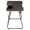 Maclean NanoRS spēļu galds ar monitora plauktu, maks. 50 kg, augstums 850 mm, melns RS170, spēļu galds, melns