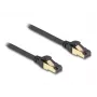 Tīkla kabelis DeLOCK RJ45 Cat.6A vīriešu-uz-vīriešu S/FTP 0.3m melns