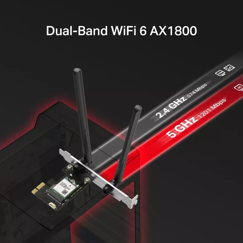 Bezvadu USB adapteris MERCUSYS MA70XE AX1800 ar Bluetooth 5.4
