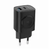 USB-A USB-C lādētājs 20W PowerDelivery Quick Charge 3.0, melns