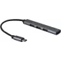 USB centrmezgls Helos 344447 Type-C 5000 Mbit/s pelēks