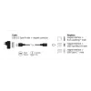 USB kabelis DeLOCK 88165 1 m USB A Melns