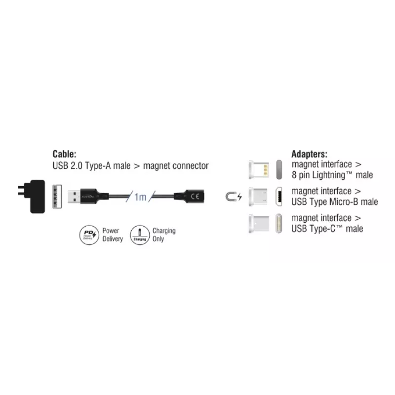 USB kabelis DeLOCK 88165 1 m USB A Melns