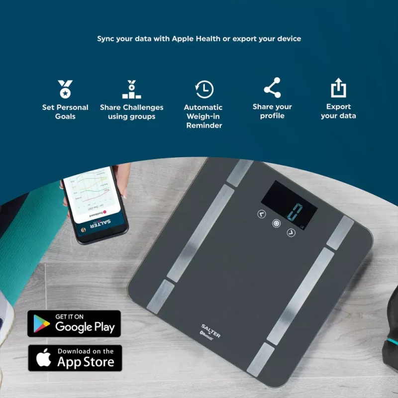 Viedie svari Salter SA00655FEU6 Bluetooth ķermeņa kompozīcijas analizators
