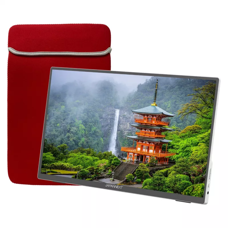 JAPANNEXT JN-MD-I156FHDR-T datora monitors 39,6 cm (15,6 collas) 1920 x 1080 pikseļi Full HD LED Skārienekrāns Pelēks