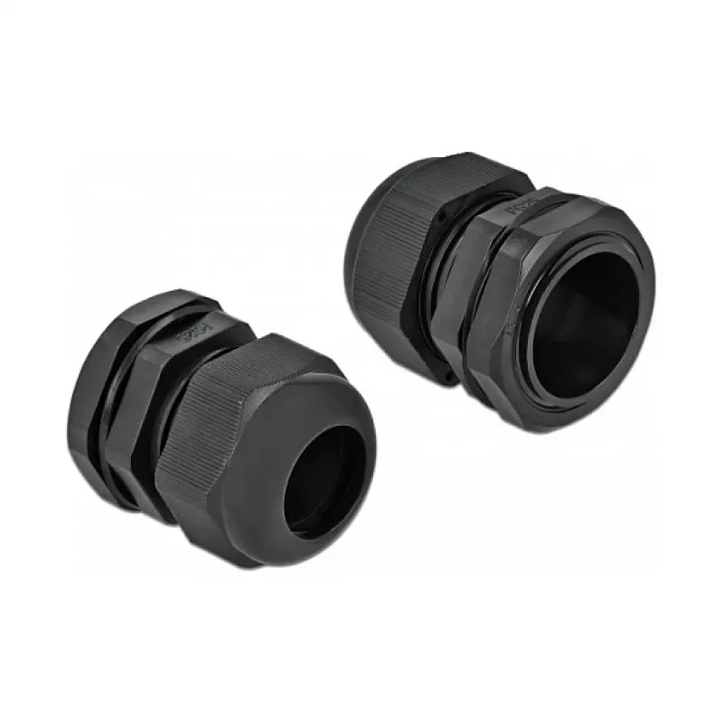 Kabeļu blīvslēgs DeLOCK 60224 melns plastmasa 10 gab.