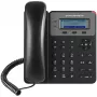 DECT telefons Grandstream GXP1610 — melns, LCD 132×48 px, austiņas (RJ-9), 1 klausule, tālruņu grāmata 500, skaļrunis