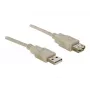 USB 2.0 pagarinātāja kabelis DeLOCK 82240 3 m pelēks