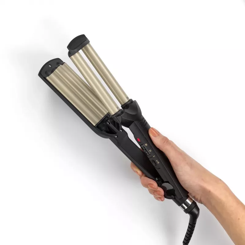 BaByliss C260E EasyWaves teksturējošais gludeklis Warm Black, Silver 70.9 (1.8 m)