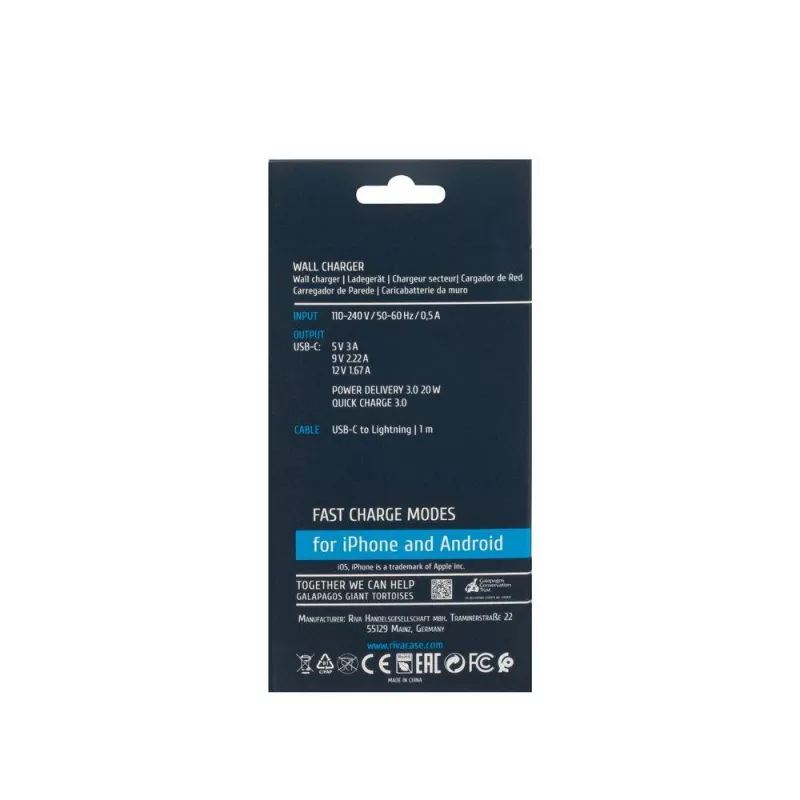 Mobilais lādētājs WALL/WHITE PS4101 WD5 Rivacase
