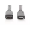 USB Type-C paplašinātāja kabelis Digitus AK-300210-007-S 0,7 m