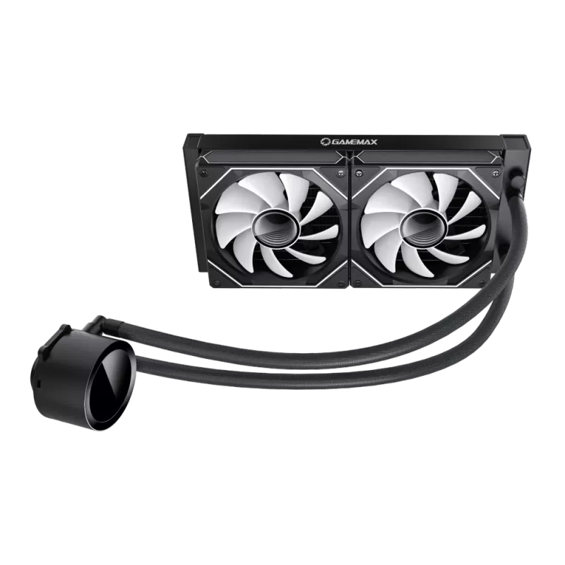 Gamemax | CPU Liquid cooler | ICEBURG 240 DIGITAL | Melns