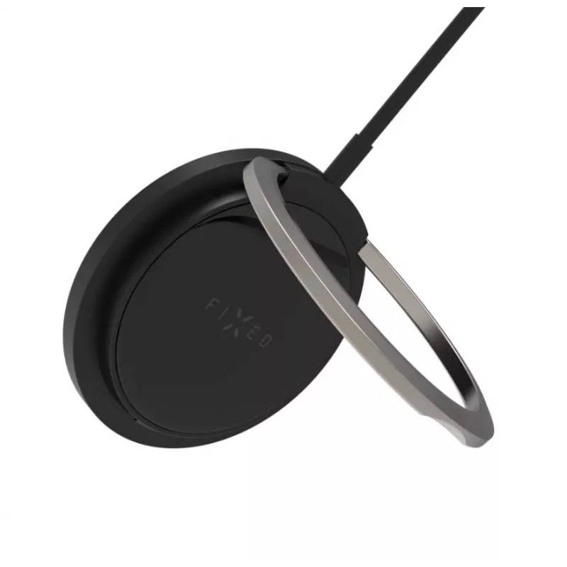 Bezvadu lādētājs FIXED MagPad FIXMPAD2-BK 15 W magnētiskais Qi paliktņveida lādētājs, melns