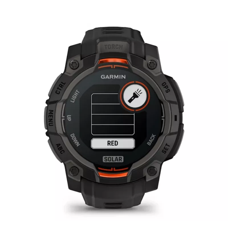 Garmin Instinct® 3 – 45 mm, Saules pulkstenis Melns