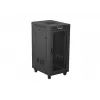 Brīvstāvošs statīva skapis LANBERG FF01-6824-23BL 24U 600×800 mm IP20 Melns