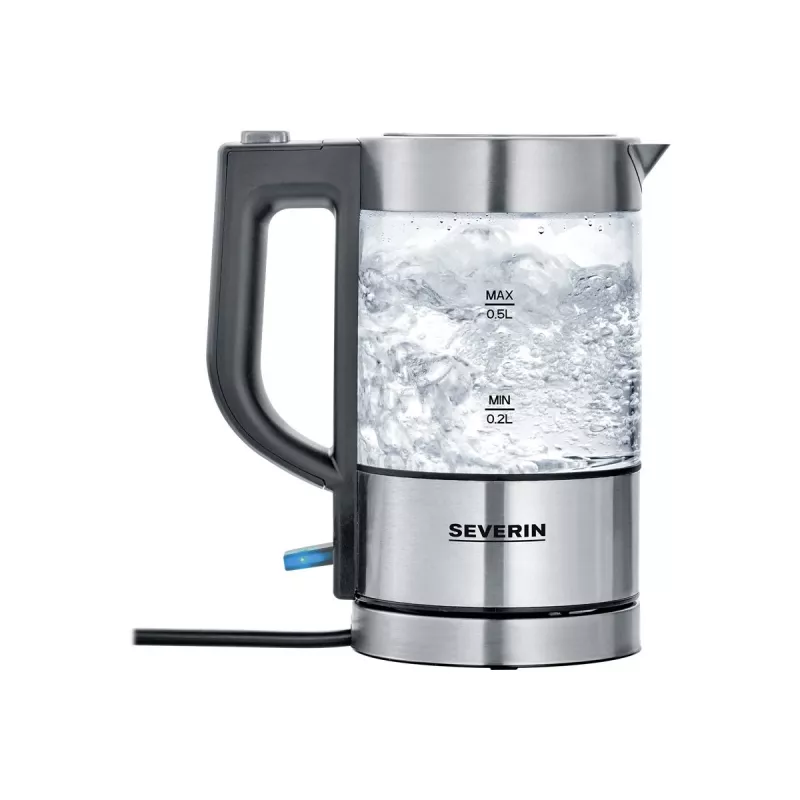 Severin WK 3472 Elektriskā tējkanna 0,5 L Sudraba 1100 W (WK3472)