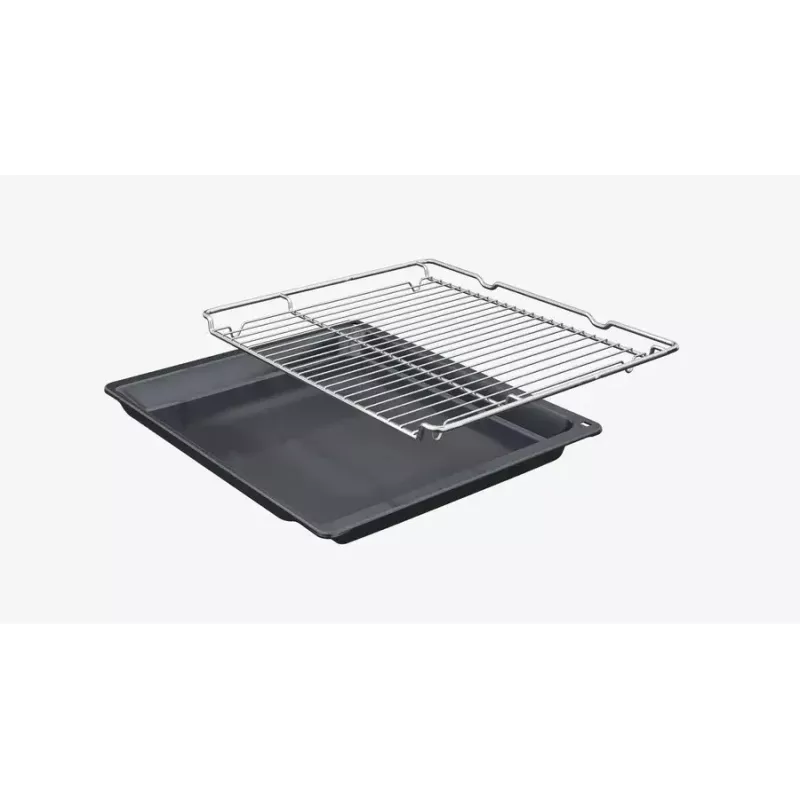 BOSCH HBA514BB3 cepeškrāsns + BOSCH HEZ538000 vienlīmeņa teleskopiskās sliedes